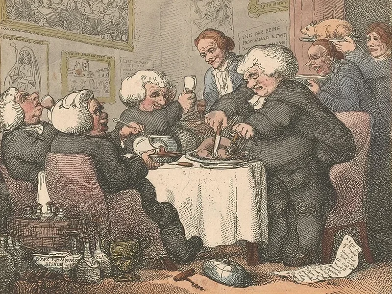 1756-Thomas Rowlandson - Giorno di digiuno